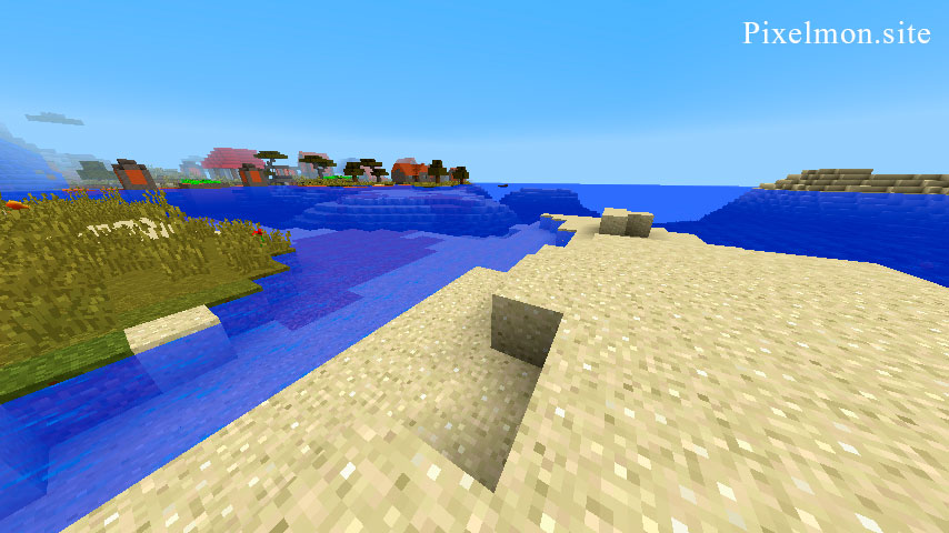 Beach in the Minecraft