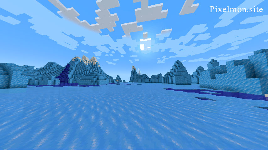 Frozen Ocean in the Minecraft