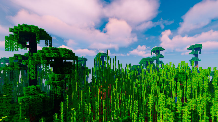 Bamboo Jungle in the Minecraft