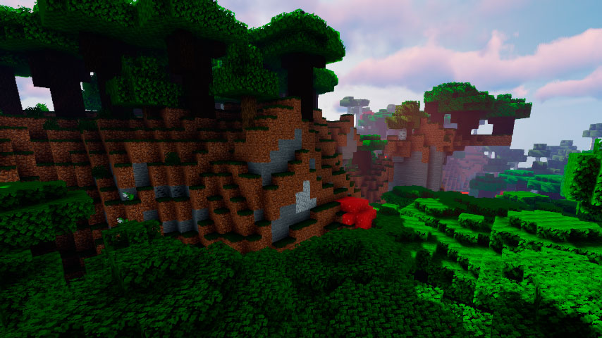Dark Forest Hills in the Minecraft