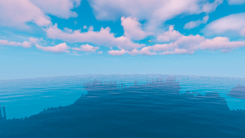 Deep Warm Ocean in the Minecraft