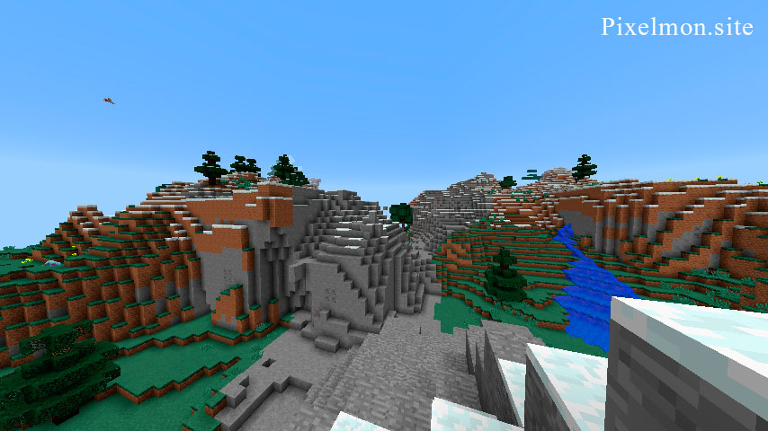 Extreme Hills in the Minecraft