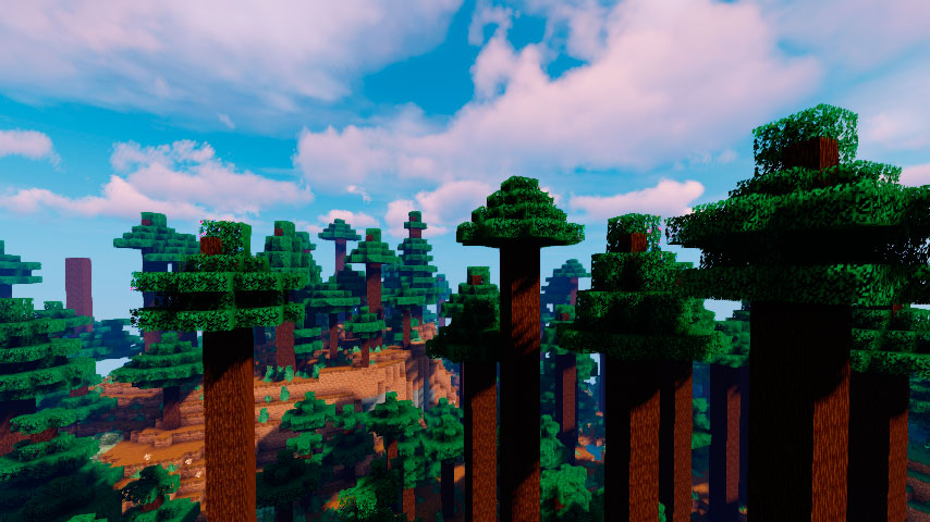Giant Spruce Taiga Hills in the Minecraft