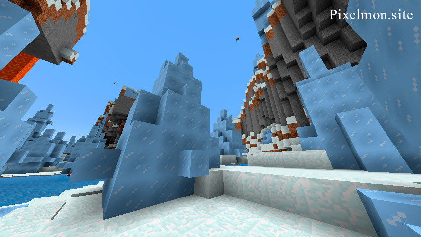 Ice Plains Spikes Biome on Minecraft Pixelmon