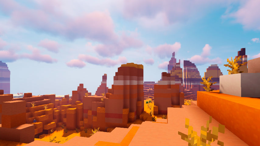Modified Badlands Plateau in the Minecraft