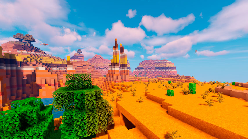 Modified Wooded Badlands Plateau in the Minecraft