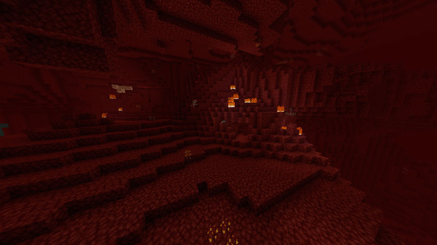 Nether Wastes in the Minecraft