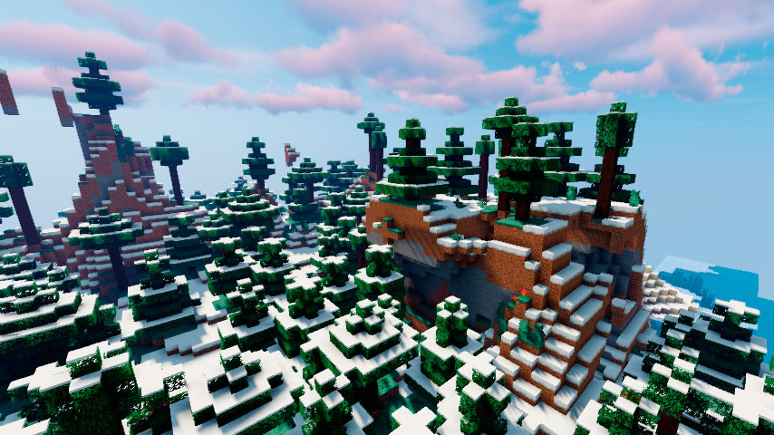 Snowy Taiga Mountains in the Minecraft