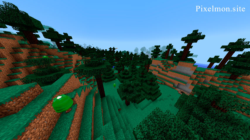 Taiga Hills in the Minecraft