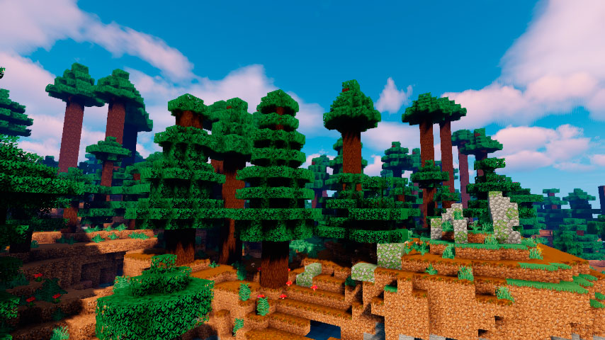 Taiga Mountains in the Minecraft