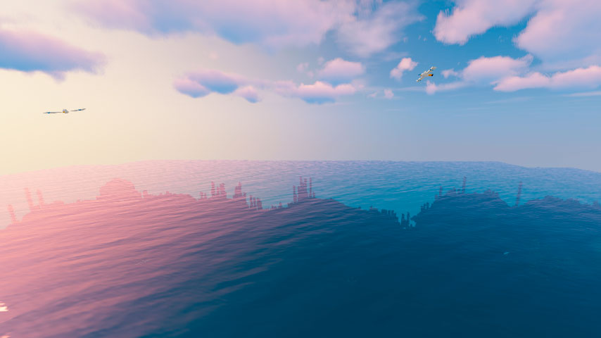 Warm Ocean in the Minecraft