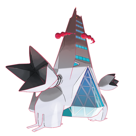 duraludon, celesteela, and gigantamax duraludon (pokemon) drawn by  fukidashi_cotton