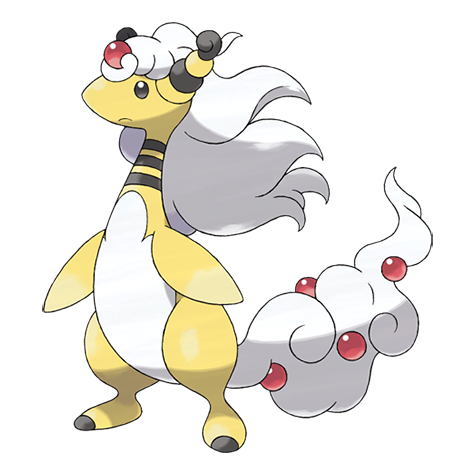 PokéPixel Vzla - Mega Ampharos #181 Light Pokémon Excess energy from Mega  Evolution stimulates its genes, and the wool it had lost grows in again.  Height: 4'7 (1.40 m) Weight: 135.58 lbs (