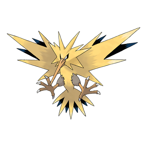 Zapdos, Shiny pokemon Wiki