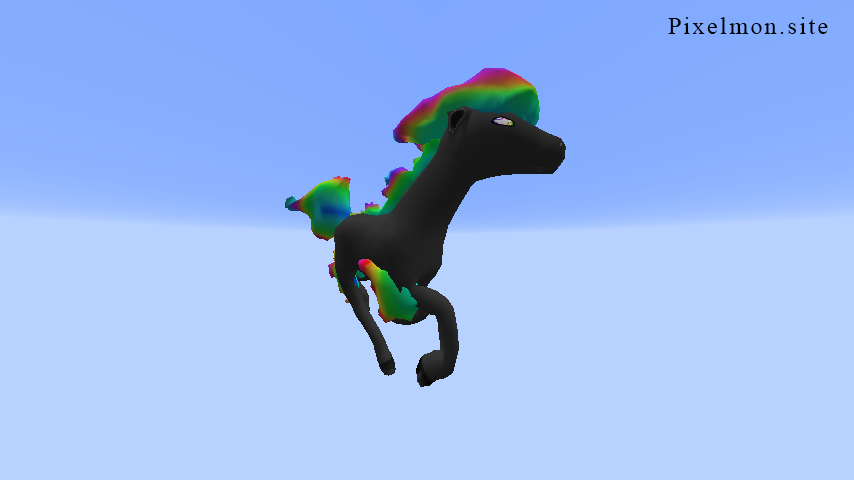 Shiny Rainbow Ponyta Shiny Rainbow Ponyta